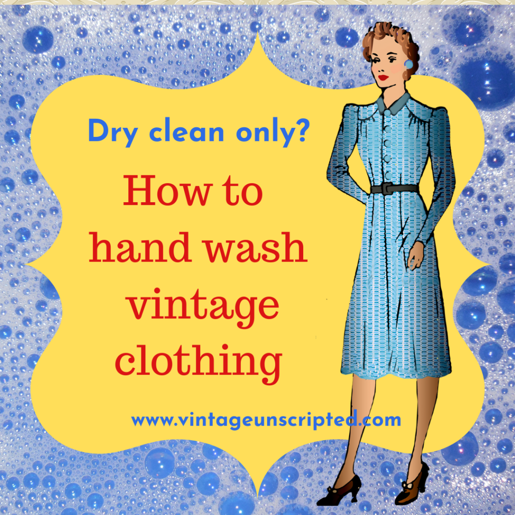 hand wash vintage clothing