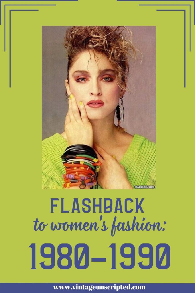 Flashback to women's fashion in the 1980s
