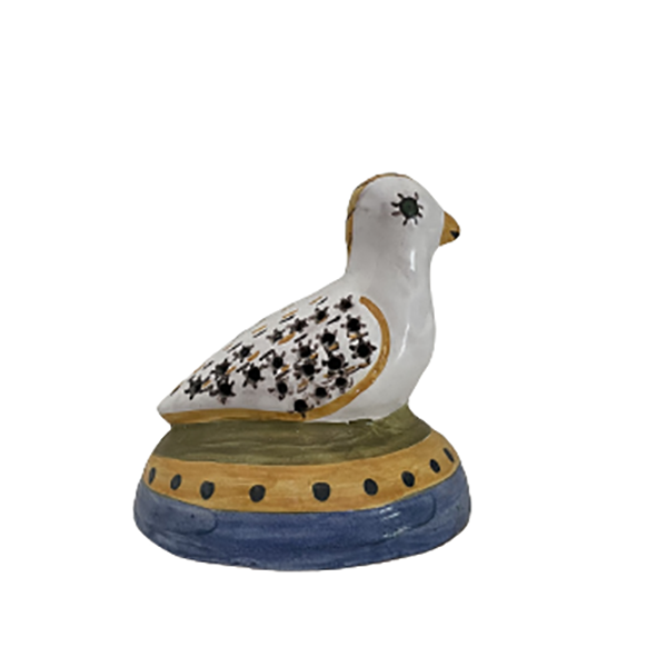 Ceramic bird-shaped pomander