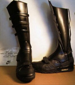 Batman Boots worn by Michael Keaton designed by Tinker Hatfield