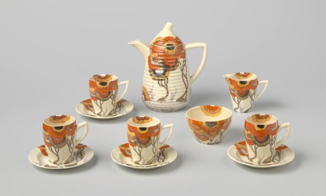 Clarice cliff Tea Set