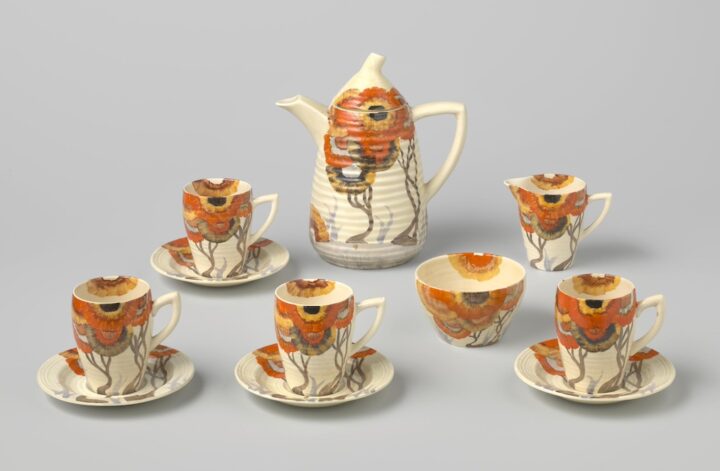 Clarice cliff Tea Set