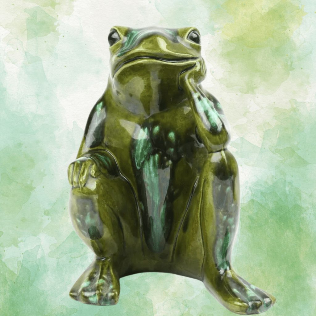 Arnel's Thinker Frog Figurine