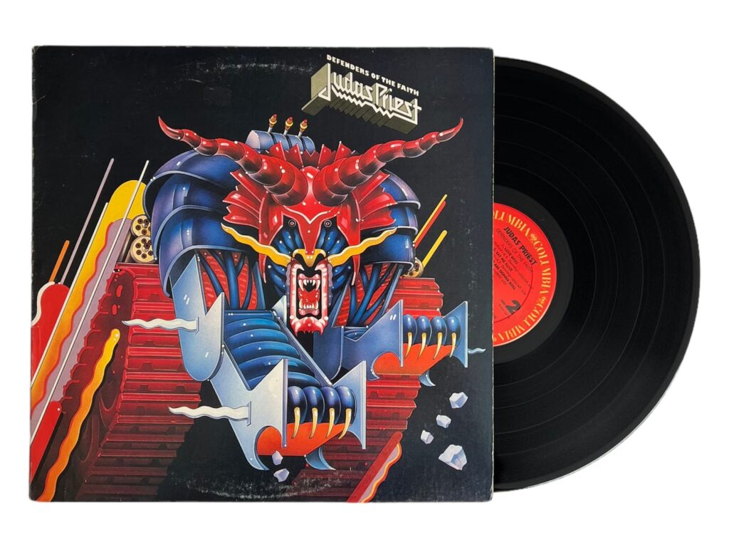 Judas Priest LP album Defenders of the Faith, heavy metal Christmas