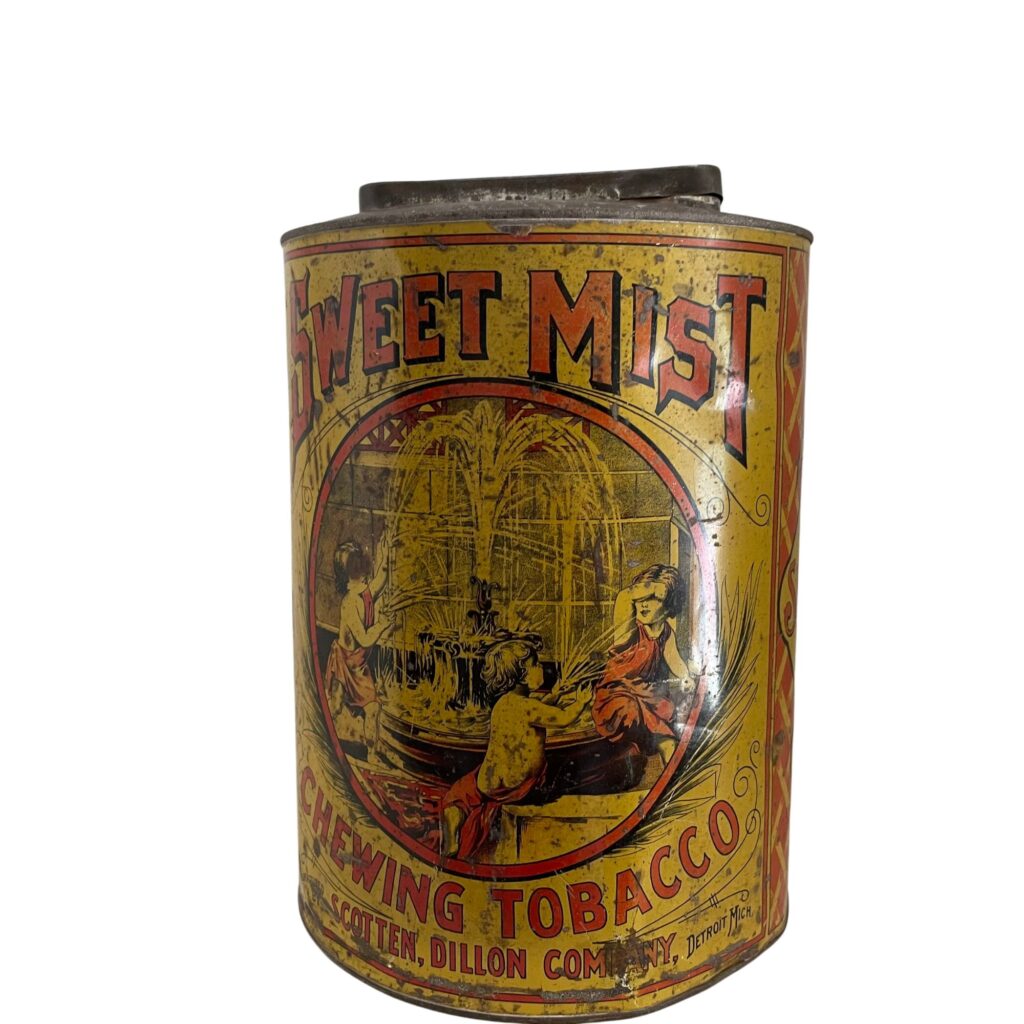 Sweet Mist Tobacco commercial store tin