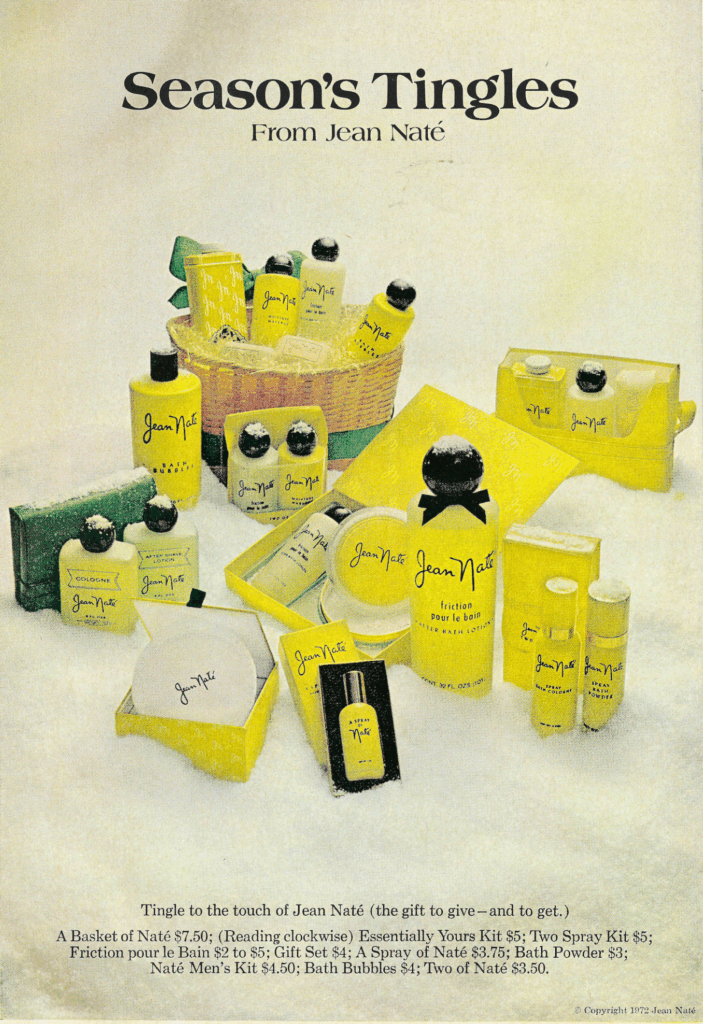 1970s perfumes Jean Nate advertisement