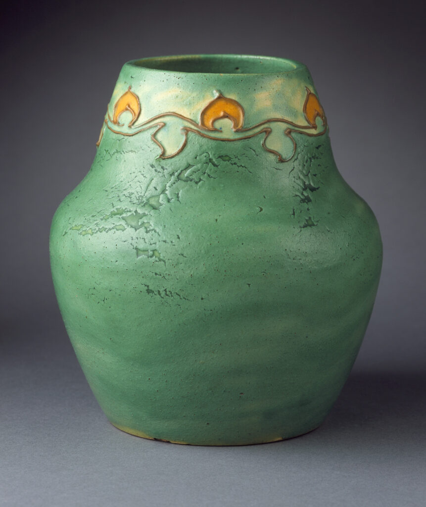 Vase. United States, 1911-1913. Frederick Hurten Rhead (England, active United States, 1880-1942) Arequipa Pottery (United States, California, Fairfax, 1911-1918). Furnishings; Accessories. Earthenware. Decorative Arts and Design.