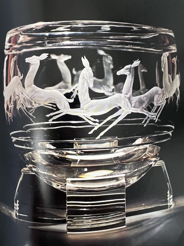 Gazelle Bowl Steuben Glass