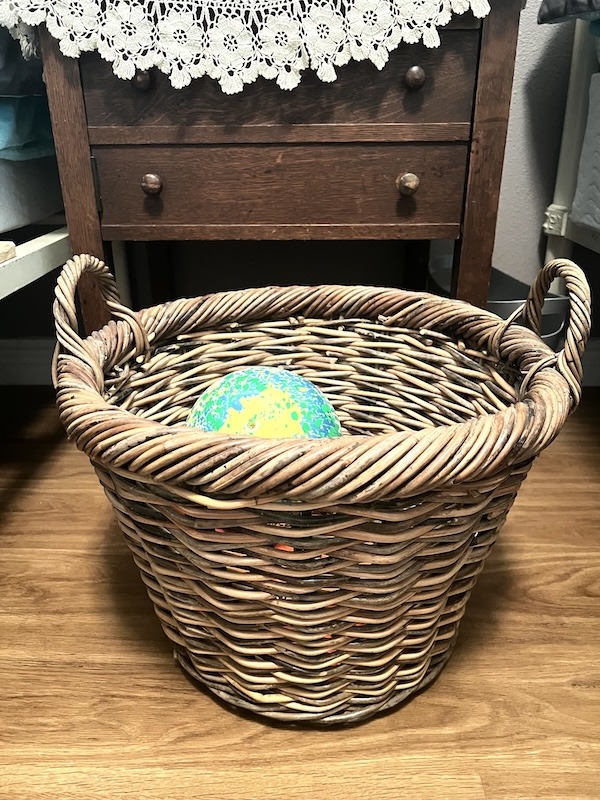 large vintage basket